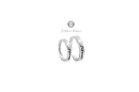 925 Sterling Silver Couple Rings Combo For Lovers - Silver Palace