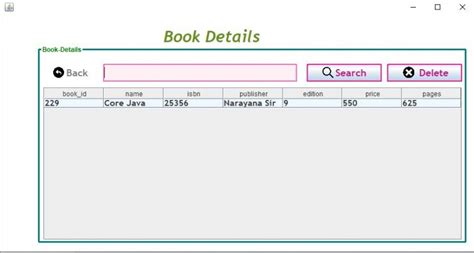 Image result for Library Management System Java Project Output Screen