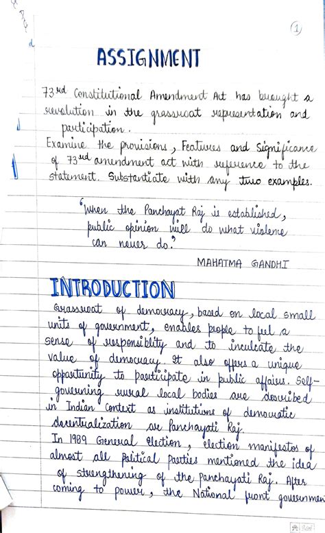 73 amendment act - ####### ASSIGNMENT 13 a Cenatitudional Amndndt Adt ...