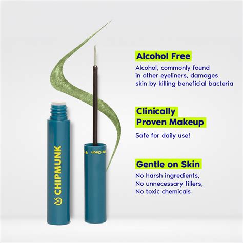 Metallic Liquid Eyeliner | Alcohol-free | Waterproof – Chipmunk