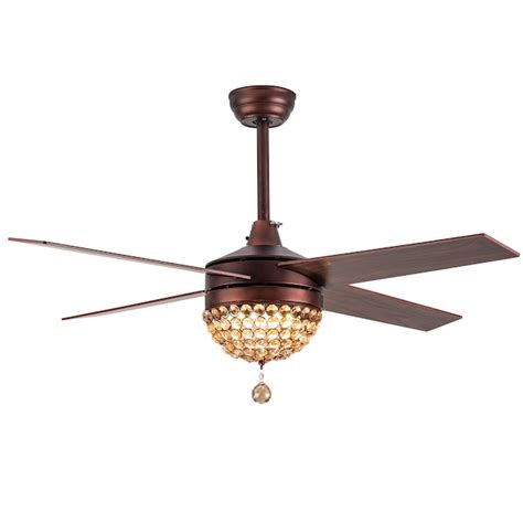 Cusp Barn BD2001 42-in Brown with Wood Blades Color-changing Indoor ...