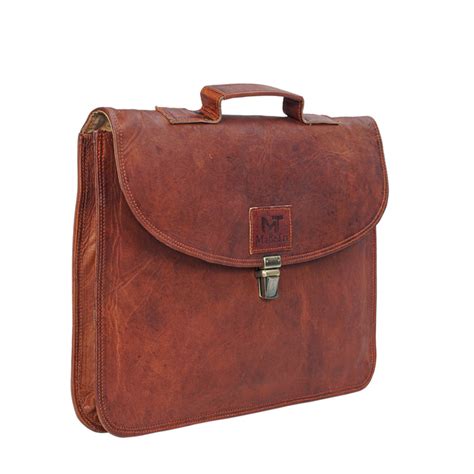 Richards Leather Laptop Sleeve | Leather Office Laptop Bag | MaheTri