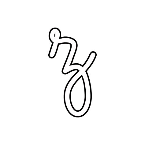 Cursive Lowercase Z