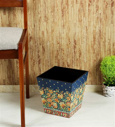 SILVER BELLS Natural Bamboo Dustbin Small (Green) : Amazon.in: Home ...