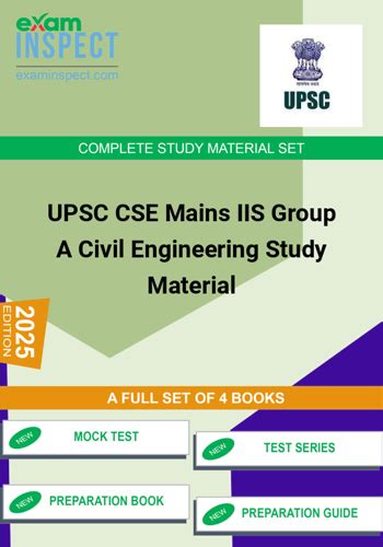Buy UPSC CSE Mains IIS Group A Civil Engineering Study Material 2025 ...