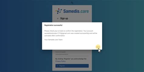 Create account