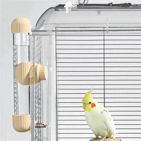 Ltdhehe Durable Metal And Bird Feeder For Cages For Parrots And Small ...