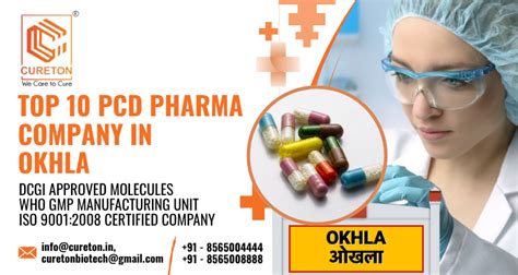 Top 10 PCD Pharma Companies in Okhla | Cureton Biotech