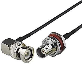 3AN Telecom Rf Electrical Wire Connector BNC Male Right Angle to BNC ...