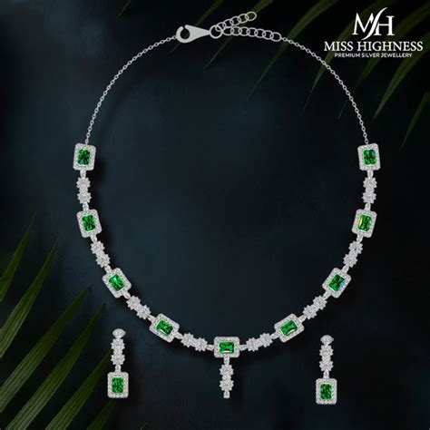 Silver Necklace set Online - 925 Sterling Silver 📿| Buy Now – misshighness