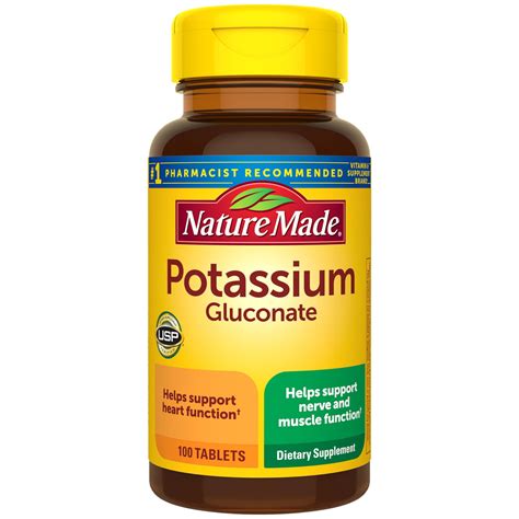Buy Nature Made Potassium Gluconate 550 mg, Potassium Supplements ...