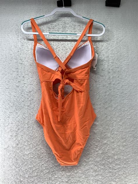Eomenie One-Piece Orange Swimming Suit Women's Size L | eBay