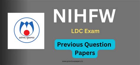 NIHFW Lower Division Clerk (LDC) Previous Year Question Papers ...