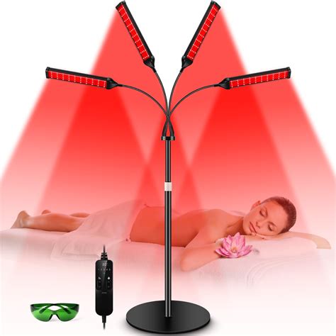 Viconor Red Light Therapy Lamp, 4 Heads Body Infrared Light Therapy ...