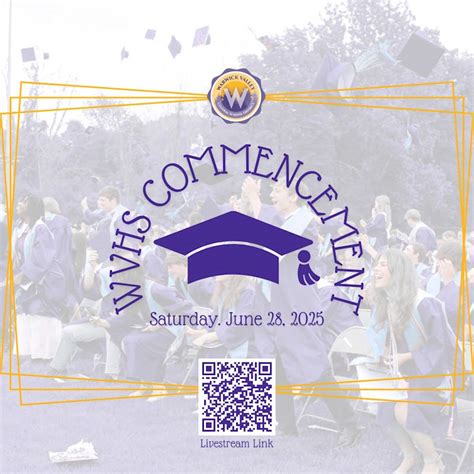 16 days and counting... bookmark the WVHS Commencement `25 livestream ...