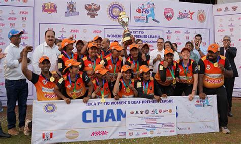 Hyderabad Eagles crowned champions of IDCA's 1st T10 Women's Deaf ...