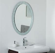 Image result for Frameless Oval Mirror
