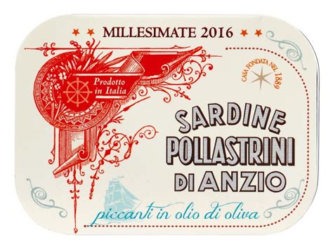 Sardine i olio d`oliva piccante Millesimate, vintage sardiner i ...