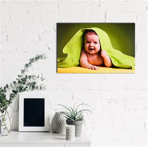 6MM MDF Cute Smiling Baby Satin Matt Texture UV Art Painting ...