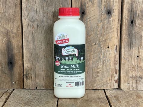 Pint Raw Milk (A2A2) - Dutch Meadows Farm