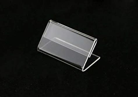 SIGNOOGLE Acrylic Price Stand L Shape Table Sign Price Tag Label ...