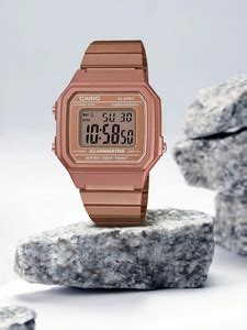 CASIO B650WC-5ADF Vintage Rose Gold Dial Rose Gold Stainless Steel Band ...