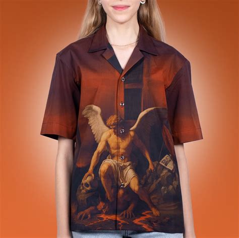 Heaven's Reckoning Oversized Cuban Collar Shirt – OFF SINNERS