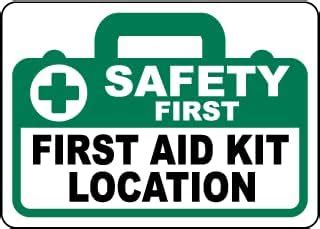 UV Printed Waterproof Sign Acrylic Board | Safety First First AID KIT ...