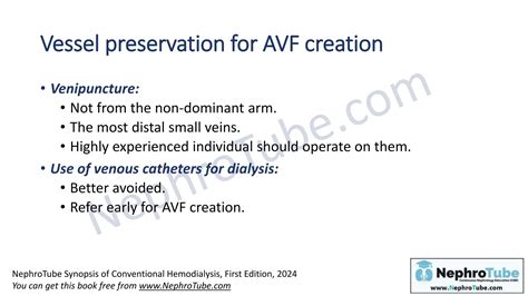 Hemodialysis: Chapter 9, Arteriovenous Fistula and Graft: Basics, Creation, Use, and Examination ...