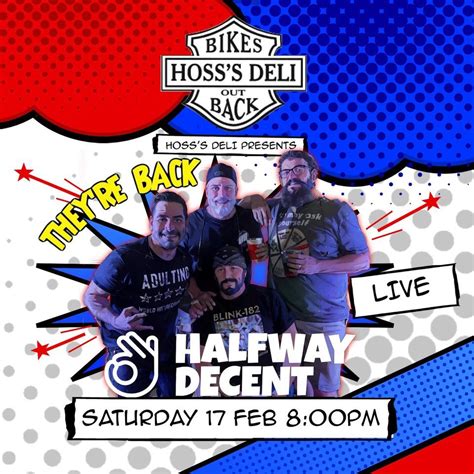 Halfway Decent at Hosss Deli, Hoss's Deli, Newport News, 17 February ...