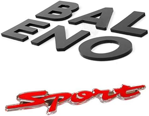 Carmetics BALENO 3D Letters and Sports 3D Emblem for Maruti Suzuki ...