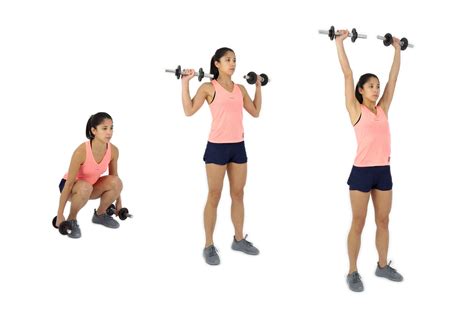 How to Do Dumbbell Clean and Presses | Muscles Worked | Benefits