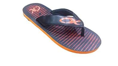 Buy OXER Men's Grey Green Leather Hawai Chappals RR 648 (10) at Amazon.in