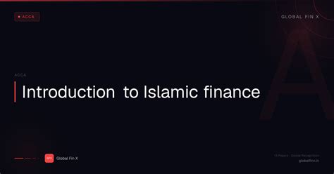 Introduction to Islamic finance | Global Fin X