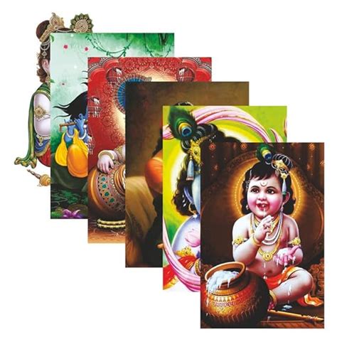 POSTER WALLAH Baby Krishna Poster for Home Office Beautiful Poster ...