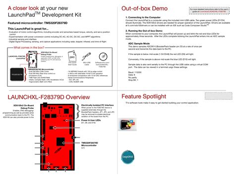 TMS320F28379D LaunchPad Quick Start Guide by Texas Instruments ...
