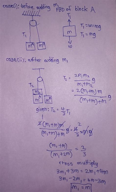 Q.10 physics, pulley questions - Brainly.in