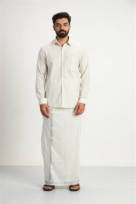 Pattu veshti and shirt for marriage | Uathayam
