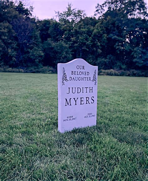 Judith Myers Halloween Tombstone Custom Handmade Gravestone - Etsy