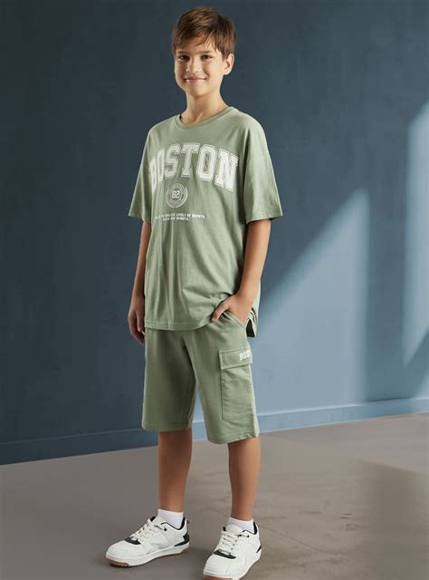 Buy Boys Printed Shorts Set Online at just Rs. 1099.0 - 1000014252856 ...