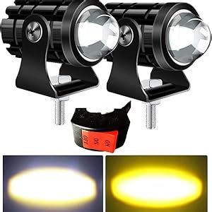 Steko {Pack of 2 Pieces) Super Bright Dual Color Yellow/White Led Mini ...