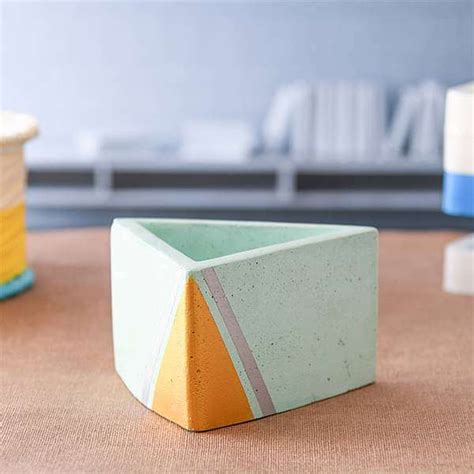 Buy 5 inch (13 cm) Valley Concrete Pot (Pista Green) online from ...