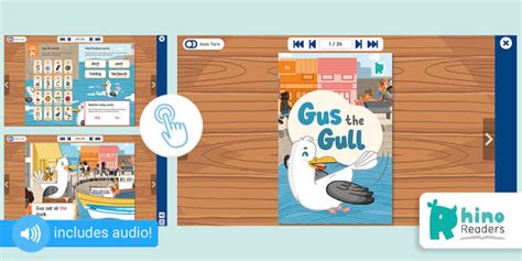 Level 2c Reading Book Gus the Gull | Rhino Readers | Twinkl