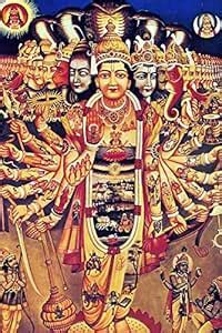 wallpics™ Krishna Virat Swaroop Waterproof Canvas Print Poster ...