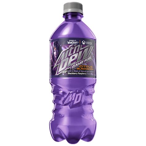 Mountain Dew Game Fuel Soda Citrus Blackberry 20 fl oz Bottle - Walmart.com