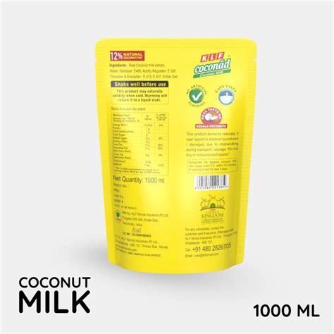 KLF Coconad Coconut Milk 1000 ml Pouch – KLF Nirmal