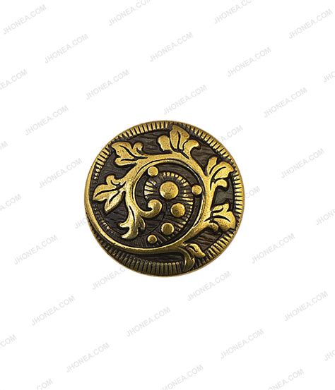 Beautiful Floral Motif Vintage Antique Brass Sherwani Buttons – JHONEA ...