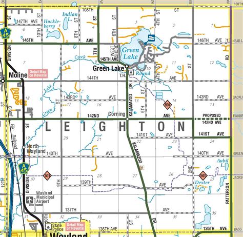 Allegan County Michigan Map