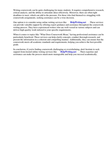 Image result for Coursework Means