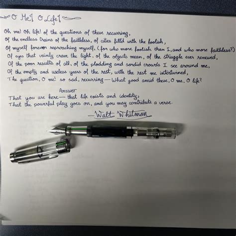 O Me! O Life! by Walt Whitman - Today's writing and poetry! : r ...